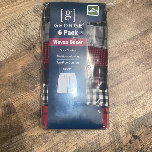 Reduced 11/13/24 ! NWT 6 Pack Woven Boxers sz XL (40-42) - Picture 1 of 6